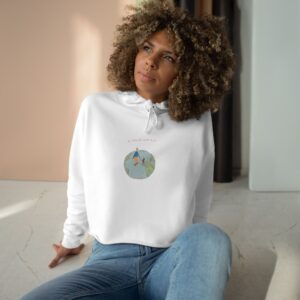 You Mean the World to Me 🌍 💕 Crop Hoodie