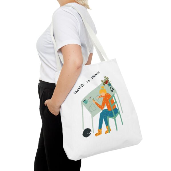 Created to Create 🎡 🎨 Tote Bag (AOP) - Image 6