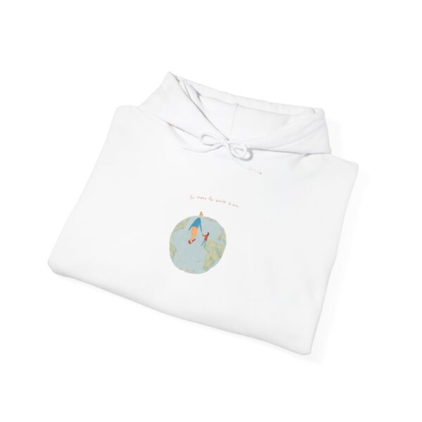 You Mean the World to Me 🌍💕  Hooded Sweatshirt - Image 5