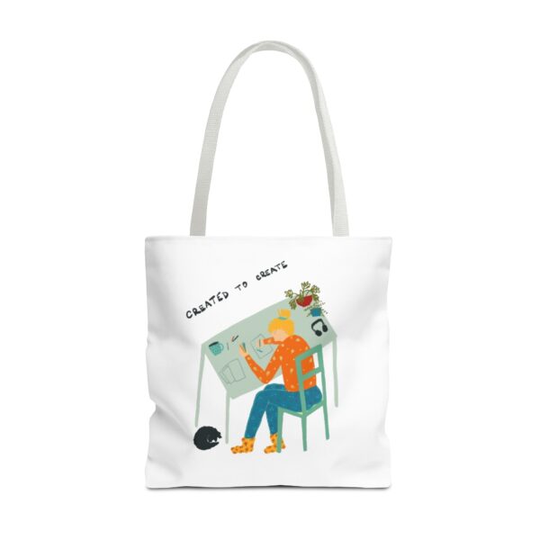 Created to Create 🎡 🎨 Tote Bag (AOP) - Image 4