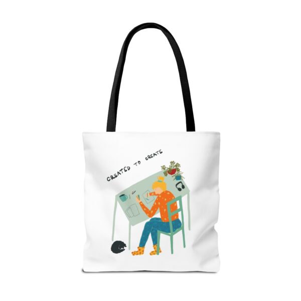 Created to Create 🎡 🎨 Tote Bag (AOP) - Image 2