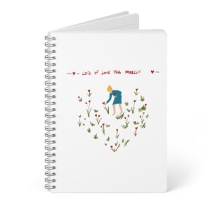 Lots of Love 💕 Wirobound Softcover Notebook, A5