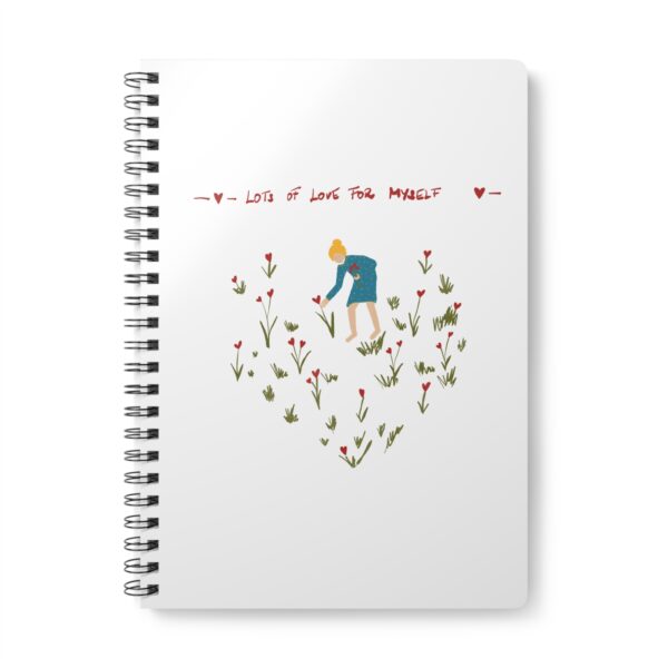 Lots of Love 💕 Wirobound Softcover Notebook, A5 - Image 2